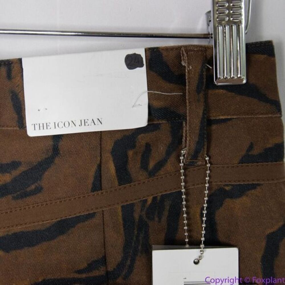 NEW WeWoreWhat Tiger Stripe Piped‎ Stiletto Slit The Icon Jeans, 29 - Picture 13 of 16